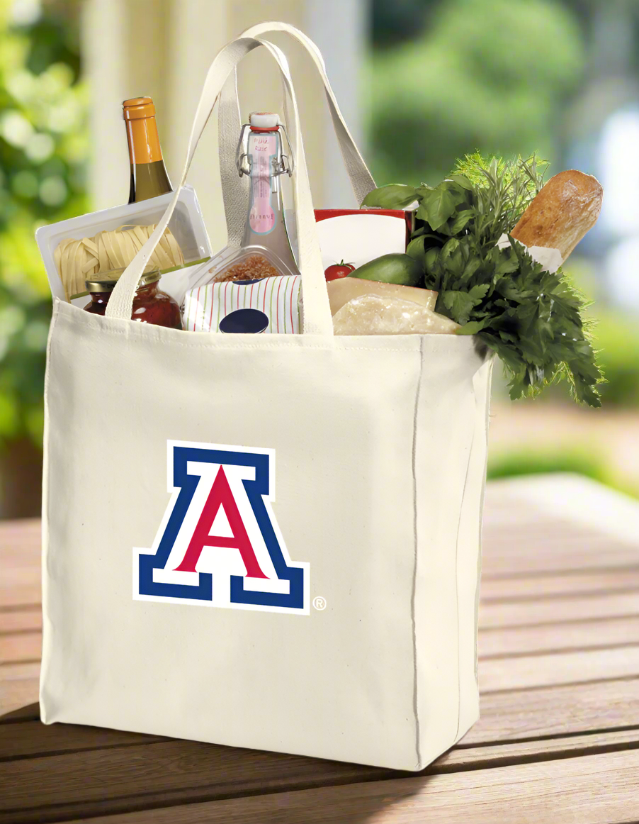 University of Arizona Grocery Shopping Bag Arizona Wildcats Reusable Cotton Bag