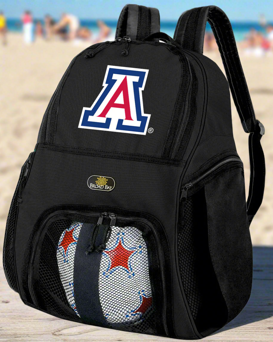 University of Arizona Soccer Ball Backpack or Arizona Wildcats Volleyball Sports Gear Bag