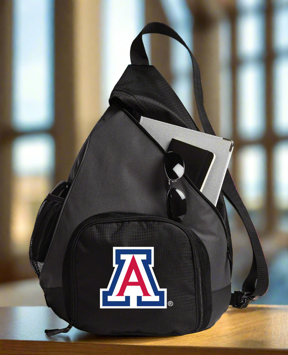 University of Arizona Sling Backpack Arizona Wildcats Bag with Soccer Ball or Volleyball Bag Sports Gear Compartment Practice Bag