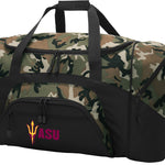 Arizona State Large Camo Duffel Bag ASU Suitcase or Sports Gear Bag