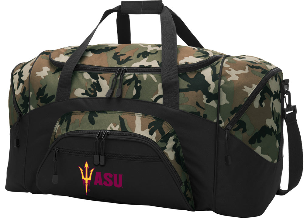 Arizona State Large Camo Duffel Bag ASU Suitcase or Sports Gear Bag