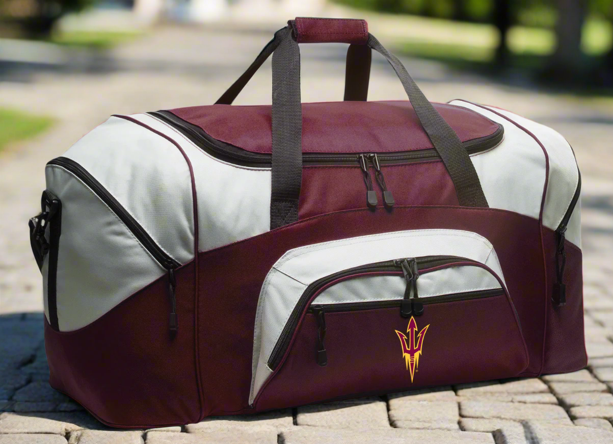 ASU Large Duffel Bag Arizona State University Suitcase Luggage Bag