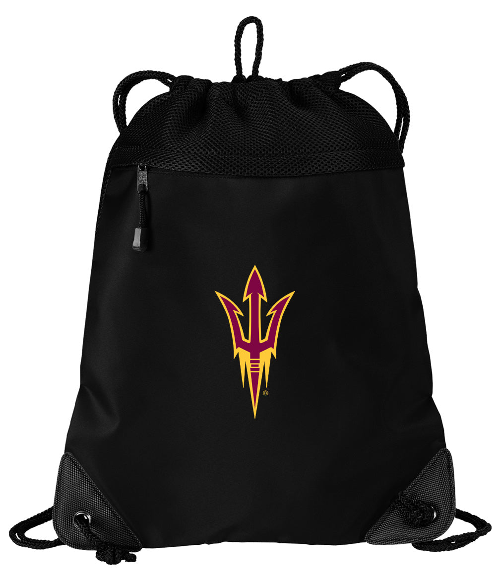 ASU Drawstring Backpack Arizona State University Cinch Pack - Mesh & Microfiber