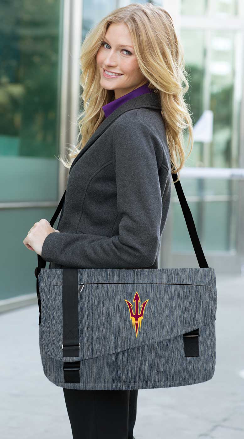 ASU Messenger Bag Arizona State University Travel or Laptop Computer Bag