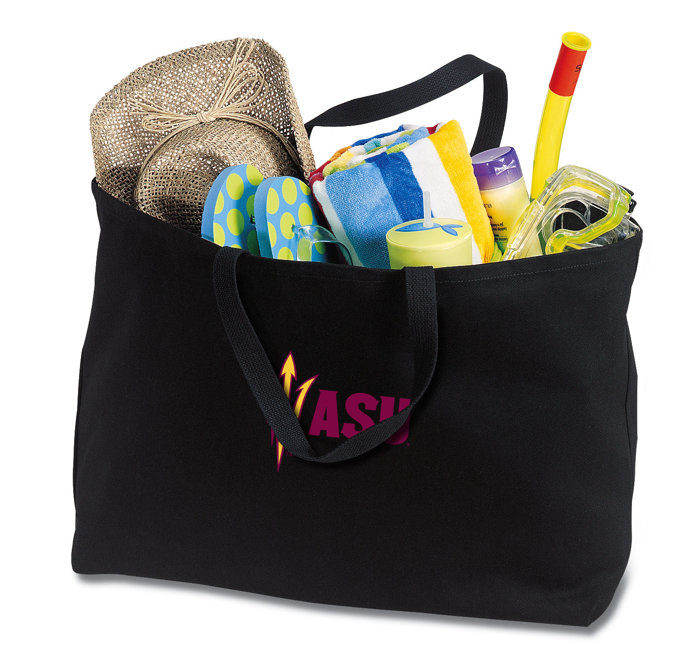 Arizona State Large Tote Bag ASU Jumbo Tote for Beach Pool or Travel