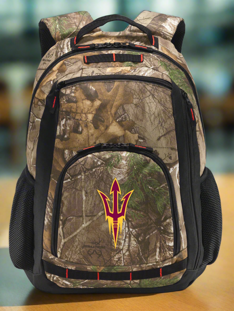 ASU Camo Backpack Arizona State University Laptop Computer Backpack