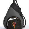 ASU Sling Backpack Arizona State University Bag with Soccer Ball or Volleyball Bag Sports Gear Compartment Practice Bag