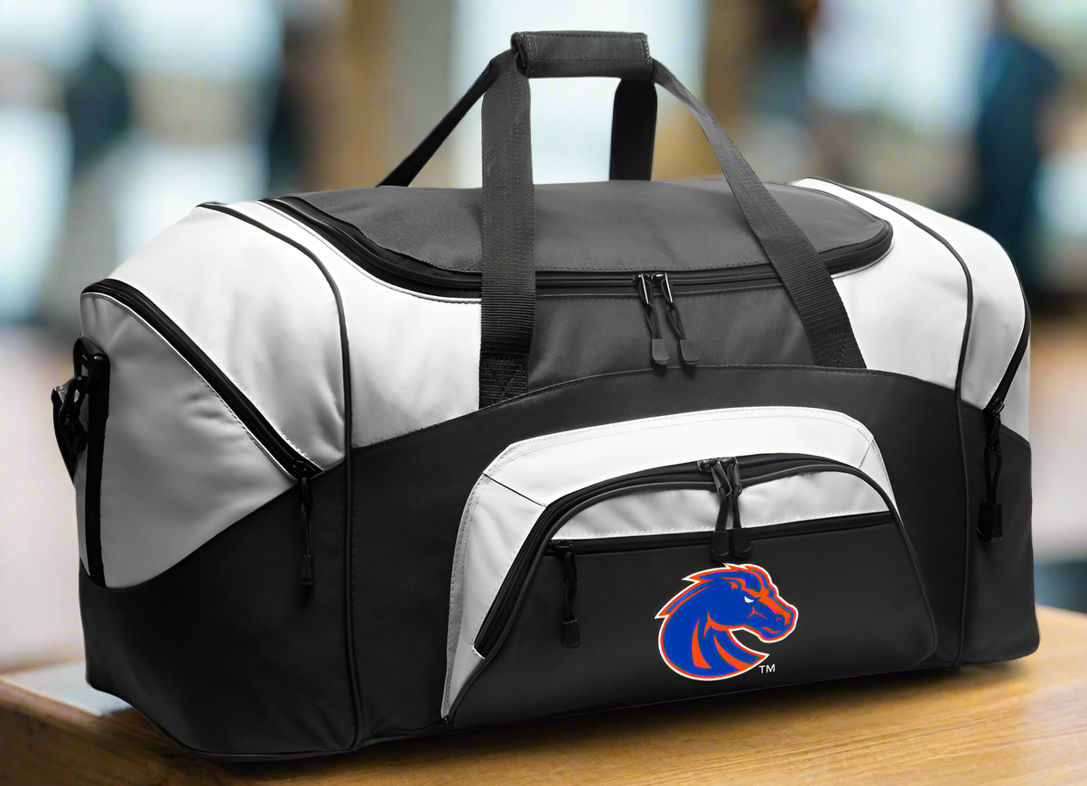 Boise State Large Duffel Bag Broncos Suitcase Luggage Bag