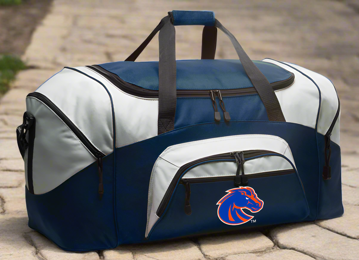 Boise State Large Duffel Bag Broncos Suitcase Luggage Bag