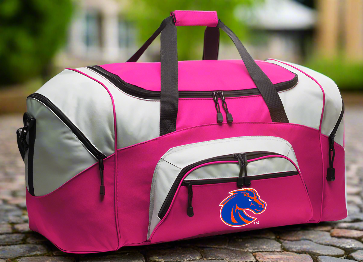 Boise State Large Duffel Bag Broncos Suitcase Luggage Bag