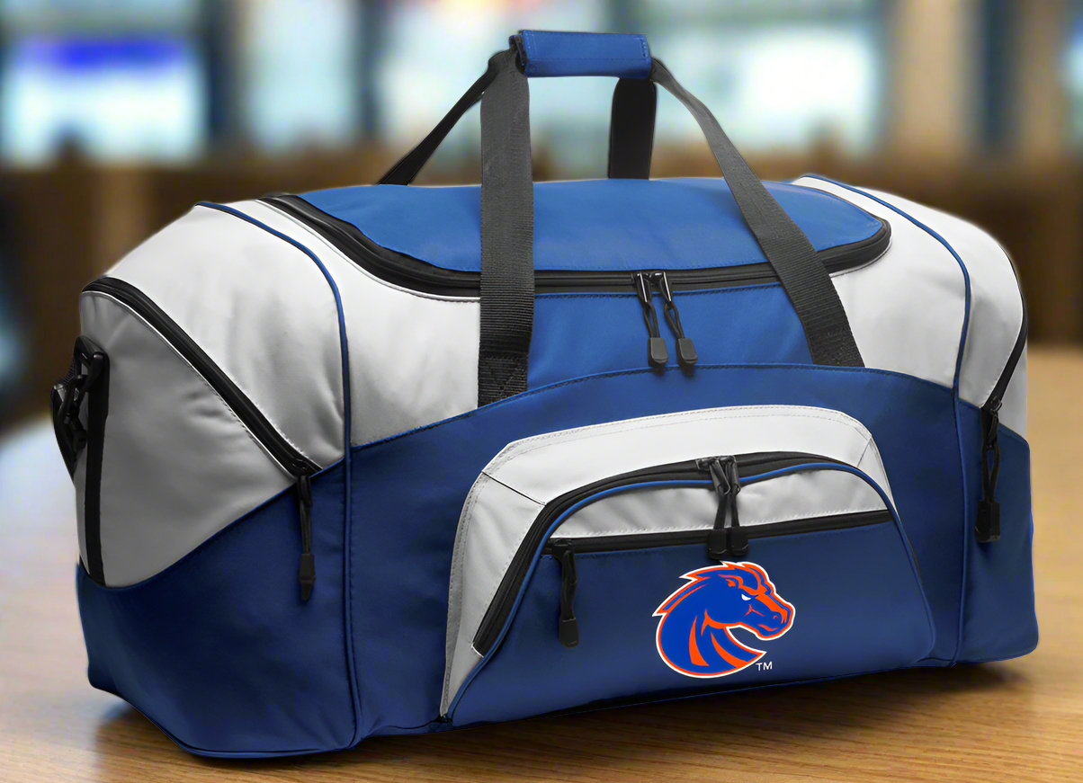 Boise State Large Duffel Bag Broncos Suitcase Luggage Bag