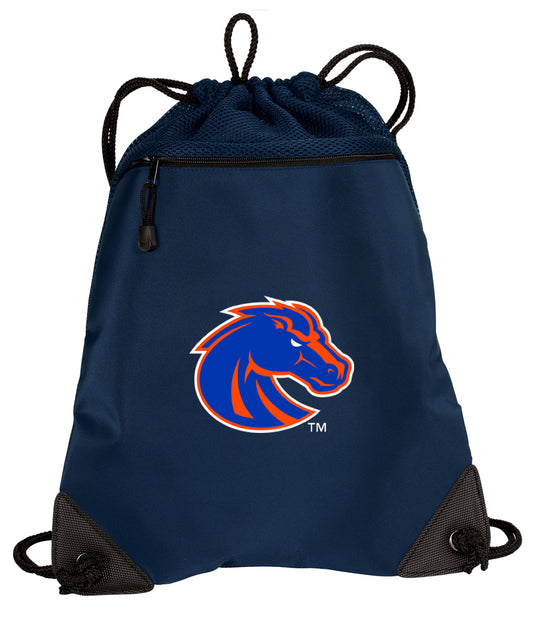 Boise State Drawstring Backpack Broncos Cinch Pack - Mesh & Microfiber