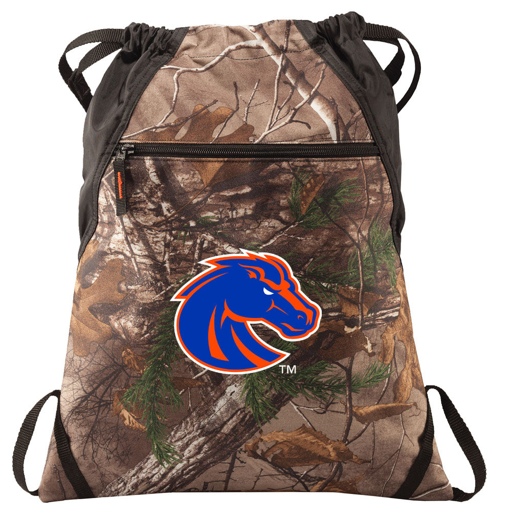 Boise State Camo Cinch Pack Broncos Drawstring Backpack Bag