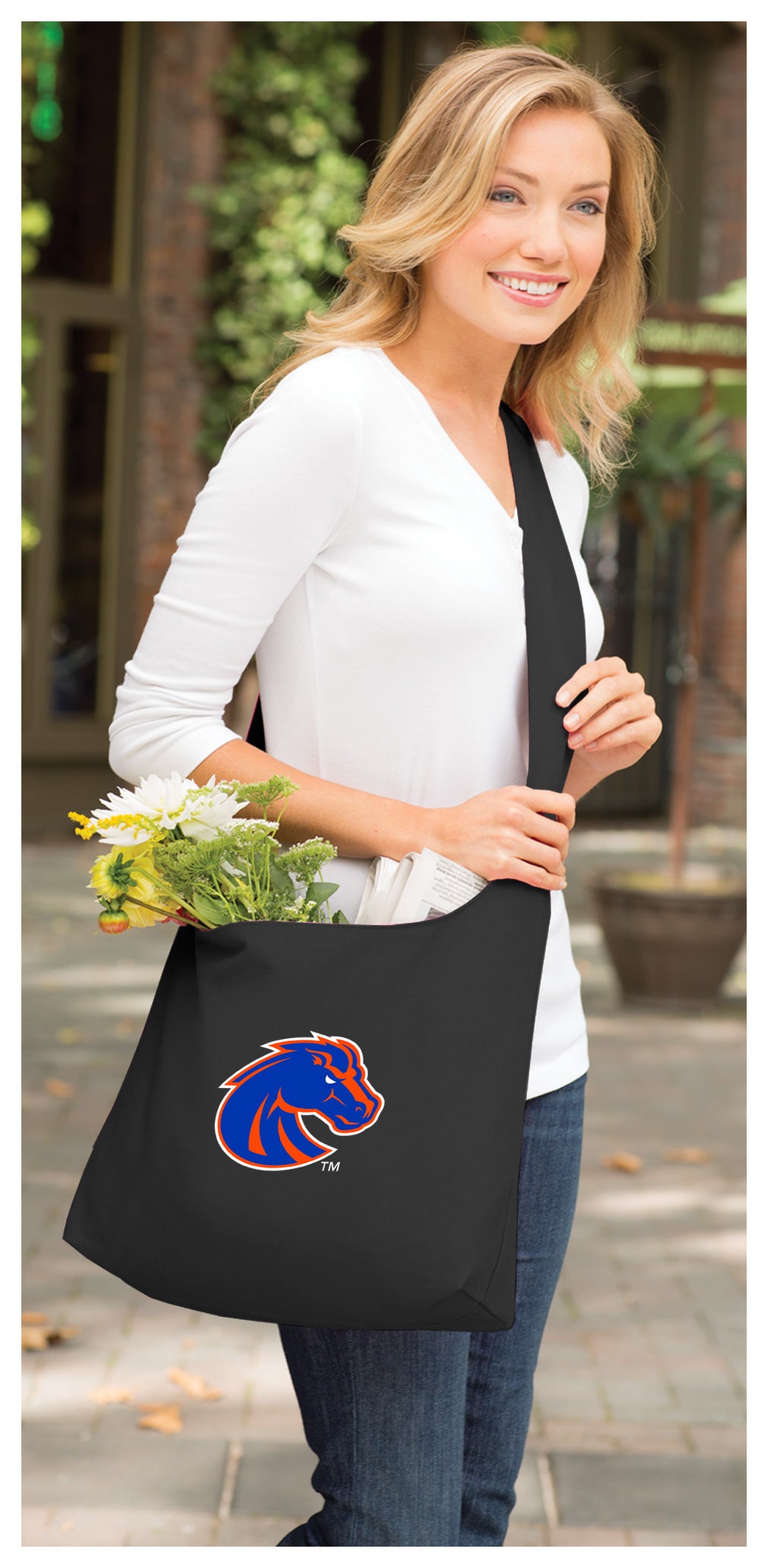 Boise State Cross Body Bag Broncos Shoulder Tote Bag - Sling Style