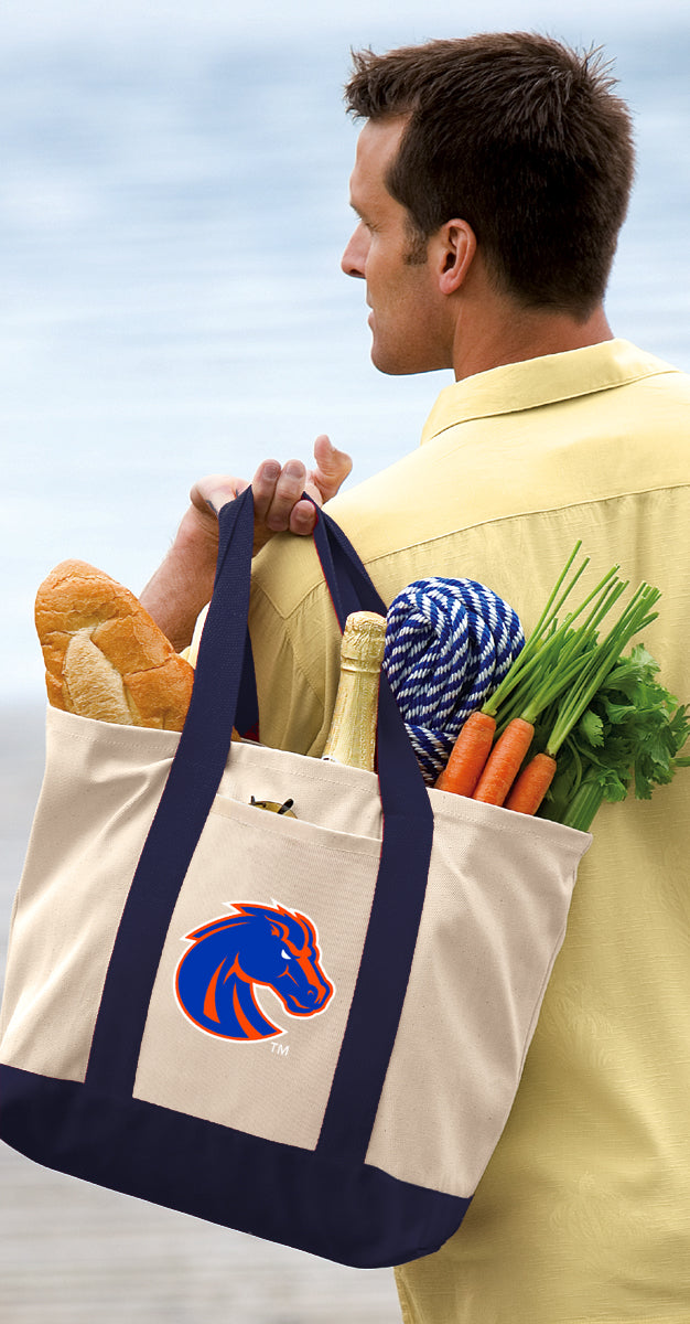 Boise State Canvas Tote Bag Broncos Classic Tote