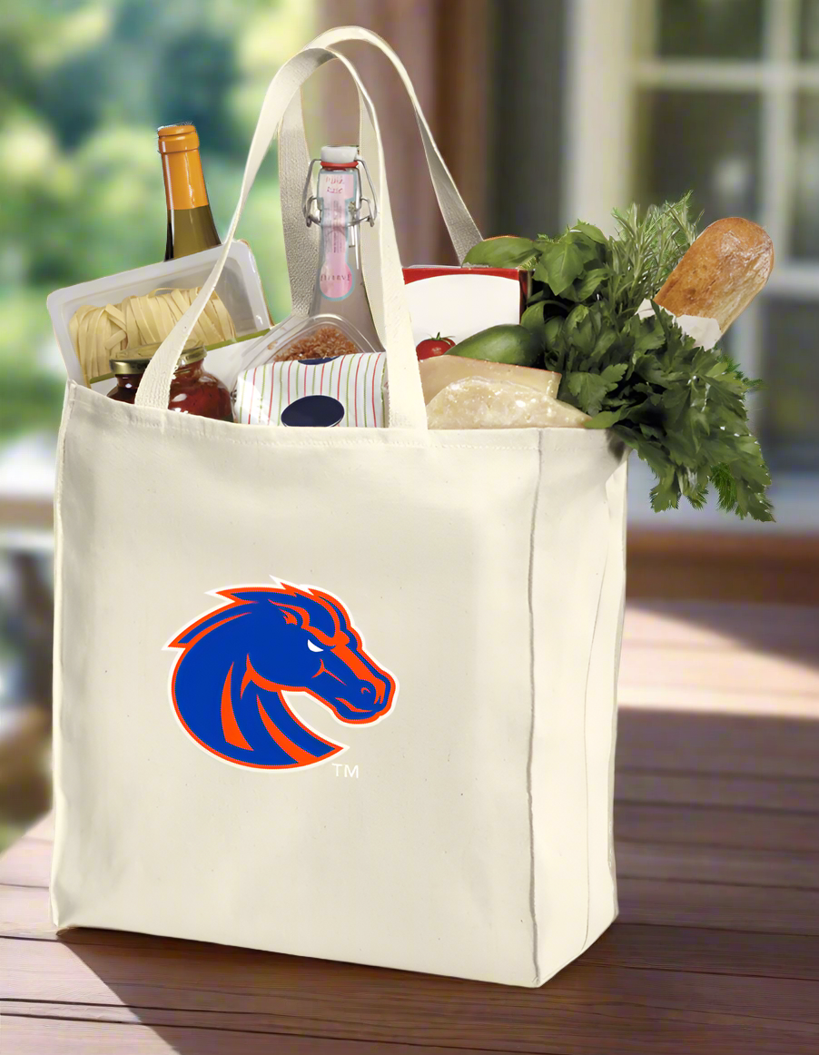 Boise State Grocery Shopping Bag Broncos Reusable Cotton Bag