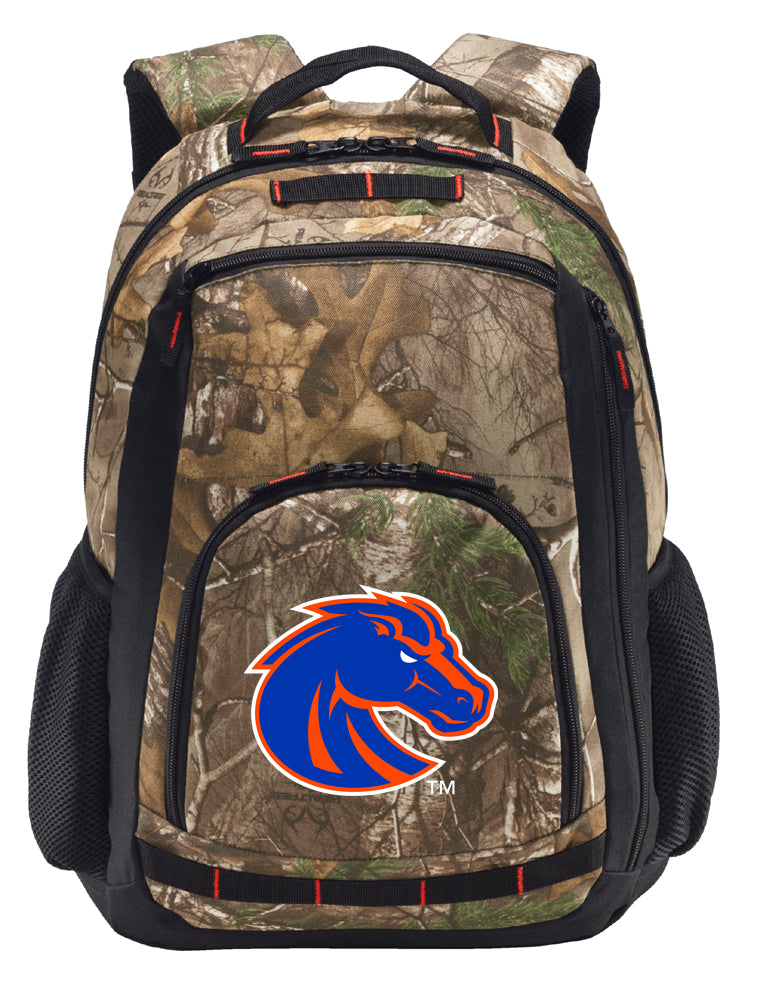 Boise State Camo Backpack Broncos Laptop Computer Backpack