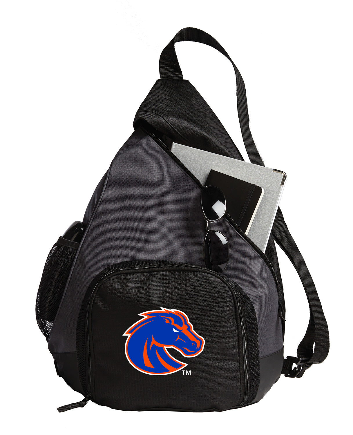 Boise State Sling Backpack Broncos Bag with Soccer Ball or Volleyball Bag Sports Gear Compartment Practice Bag