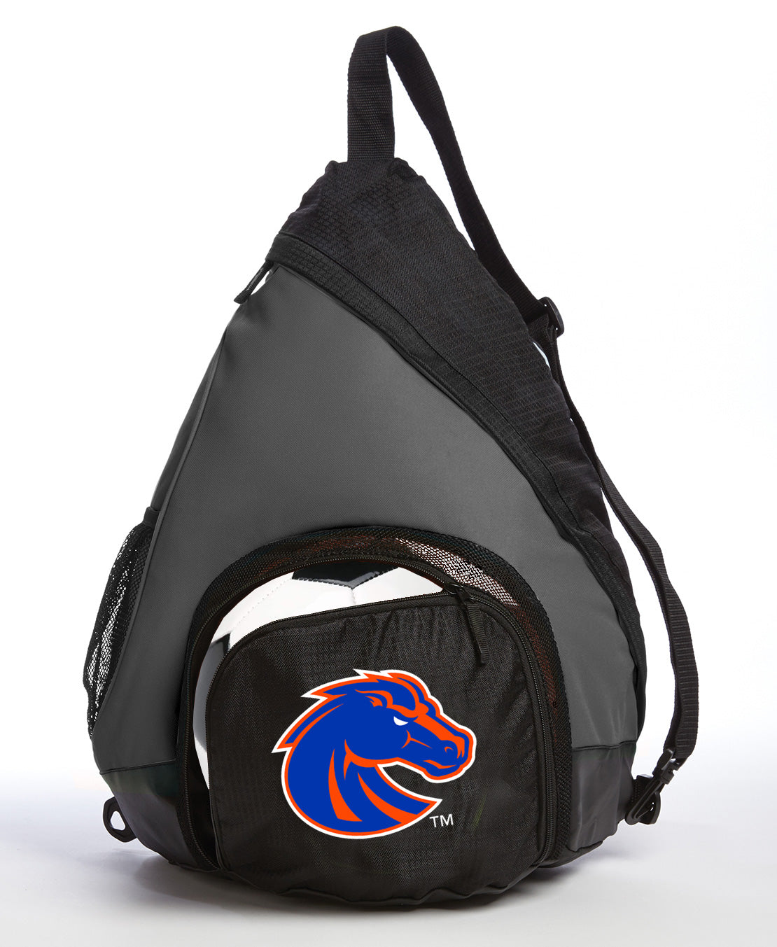 Boise State Sling Backpack Broncos Bag with Soccer Ball or Volleyball Bag Sports Gear Compartment Practice Bag