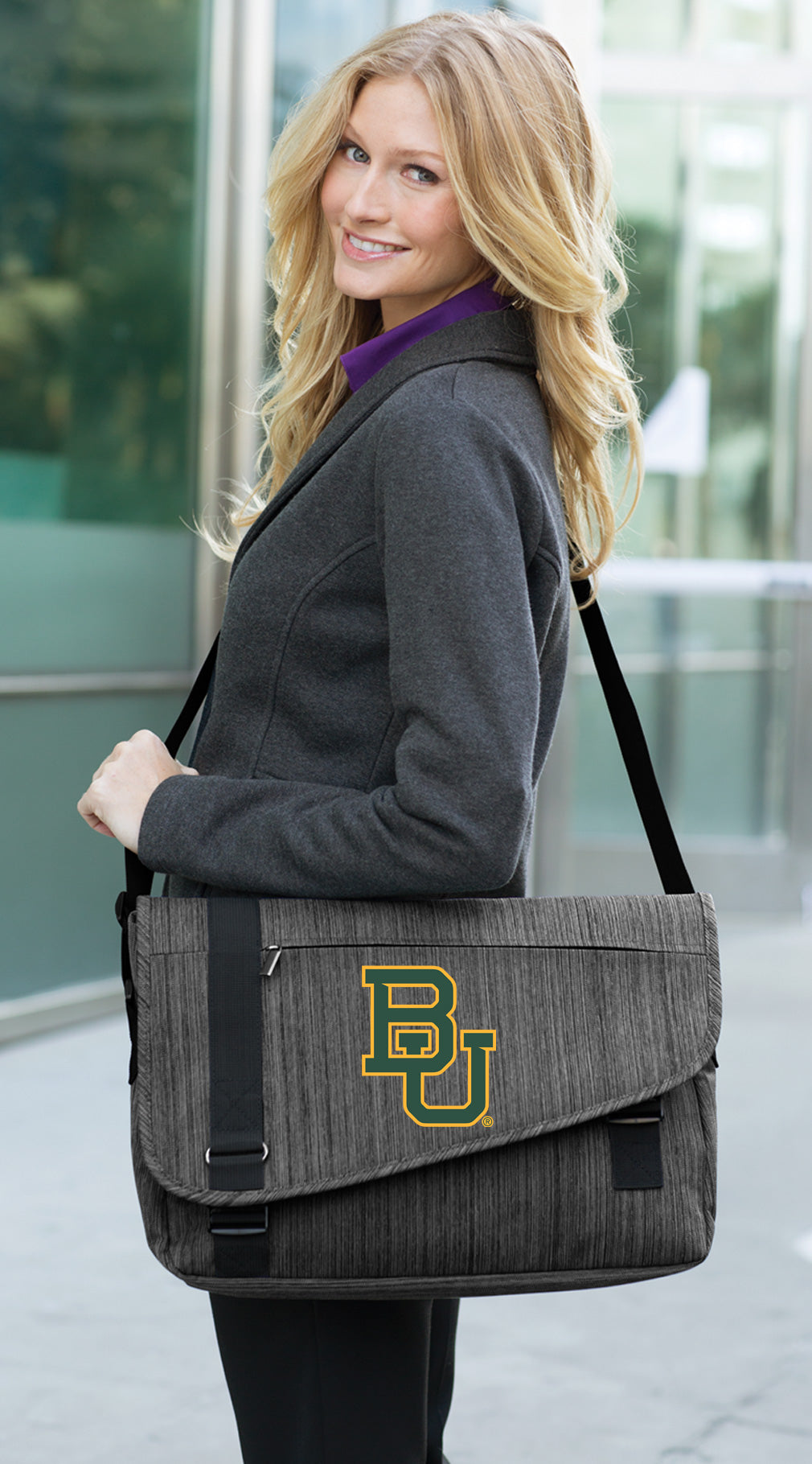 Baylor University Messenger Bag BU Bears Travel or Laptop Computer Bag