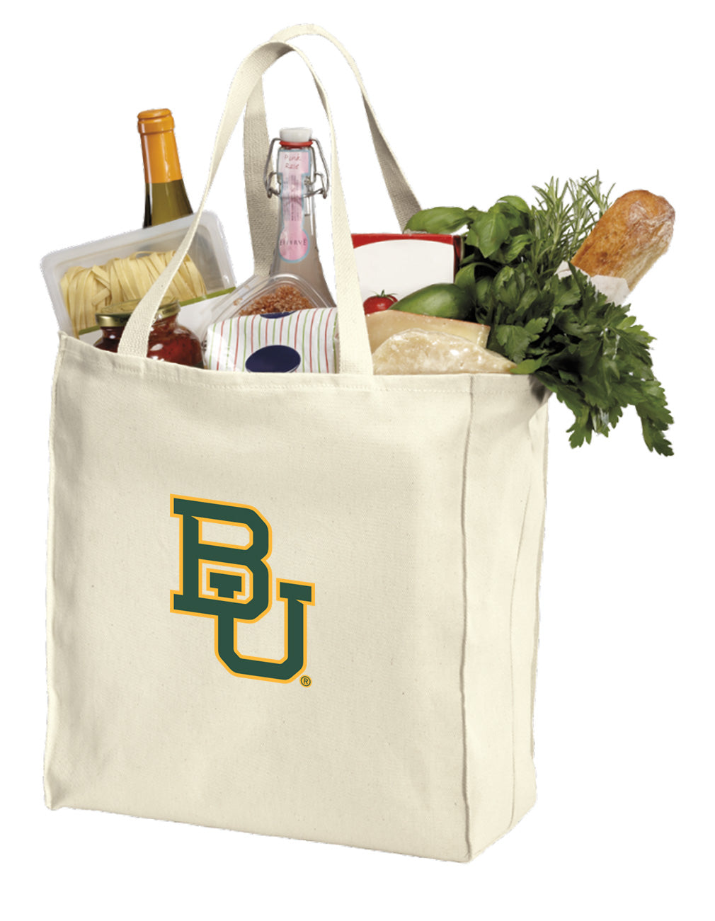 Baylor University Grocery Shopping Bag BU Bears Reusable Cotton Bag