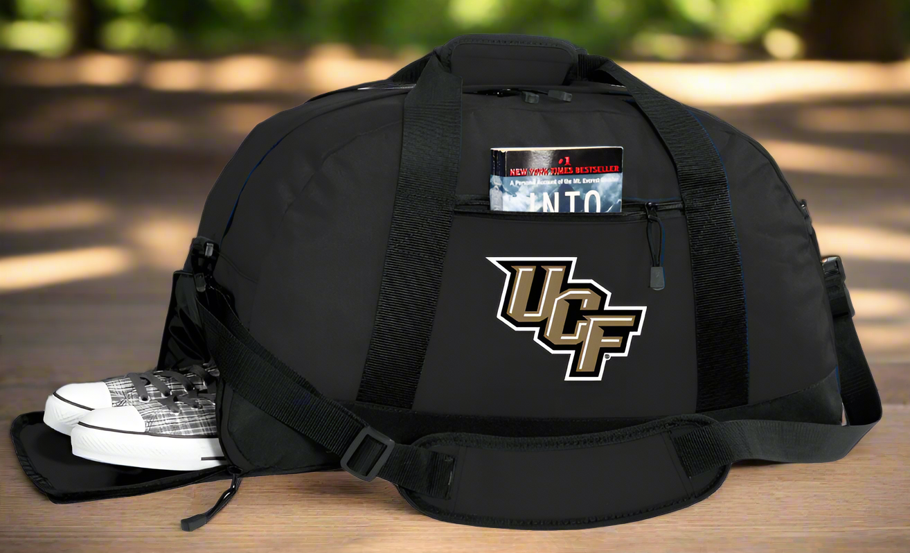 University of Central Florida Duffel Bag UCF Gym or Sports Bag with Shoe Pocket