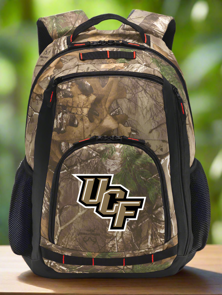 University Of Central Florida Camo Backpack UCF Laptop Computer Backpack