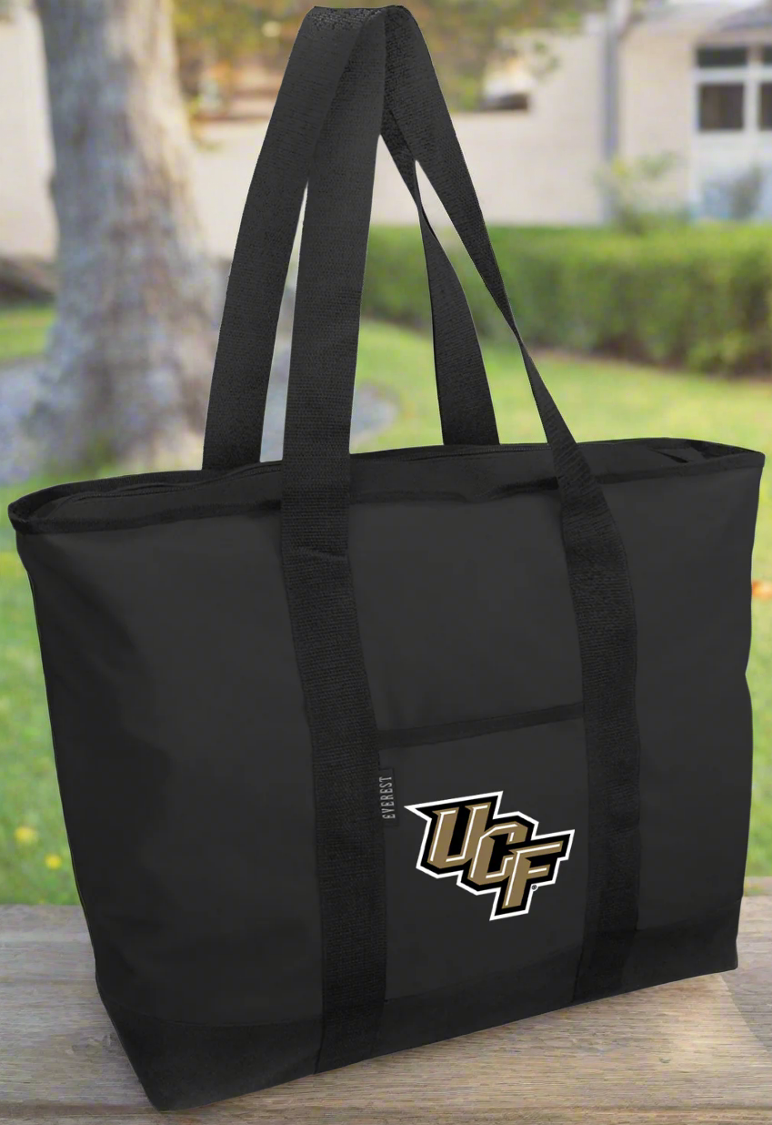 University of Central Florida Tote Bag UCF Knights Large Zippered Tote