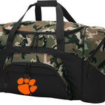 Clemson Large Camo Duffel Bag Clemson Tigers Suitcase or Sports Gear Bag