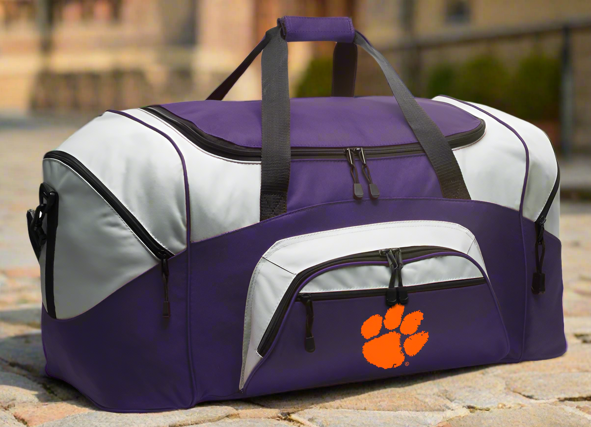 Clemson Large Duffel Bag Clemson Tigers Suitcase Luggage Bag