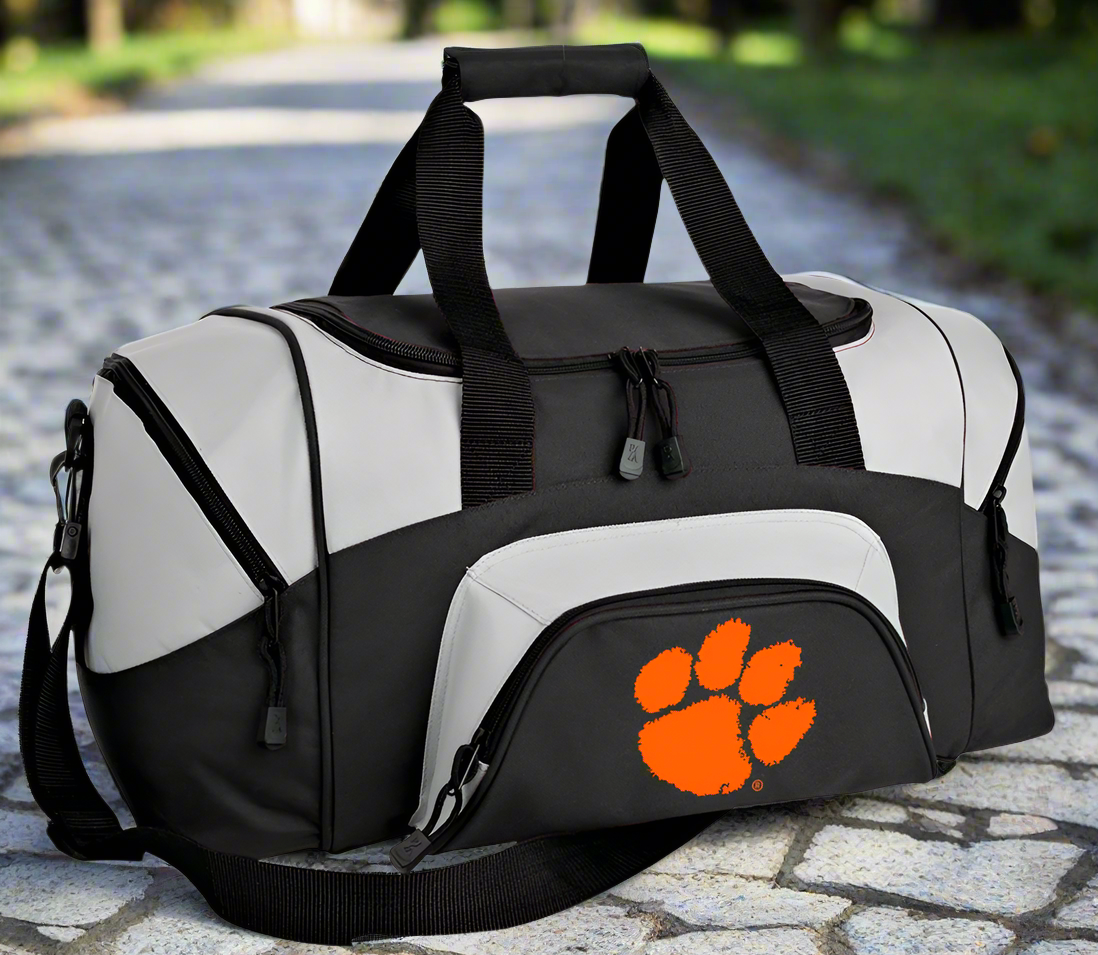 Clemson Duffel Carryon Bag Small Clemson Tigers Suitcase or Gym Bag