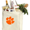 Clemson Grocery Shopping Bag Clemson Tigers Reusable Cotton Bag