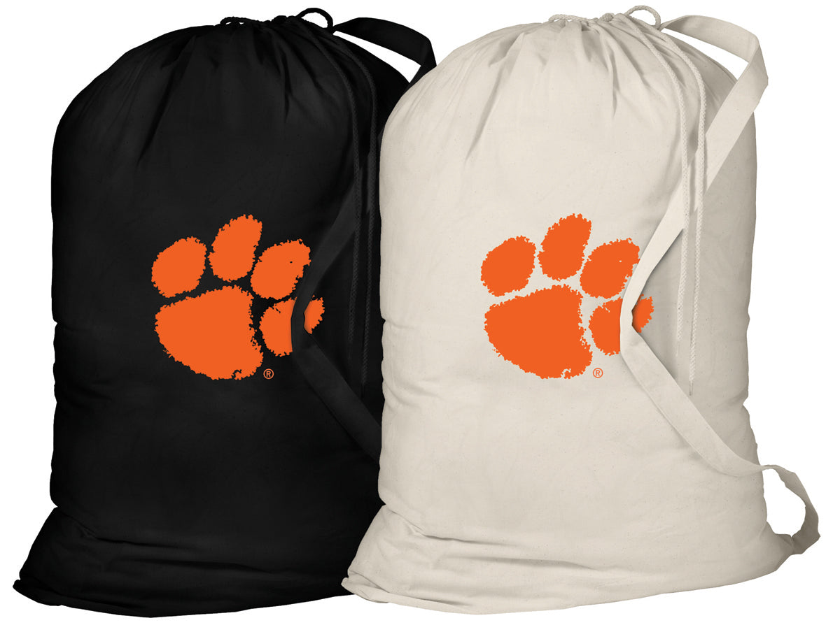 Clemson Laundry Bags 2 PC Set Clemson Tigers Clothes Bags