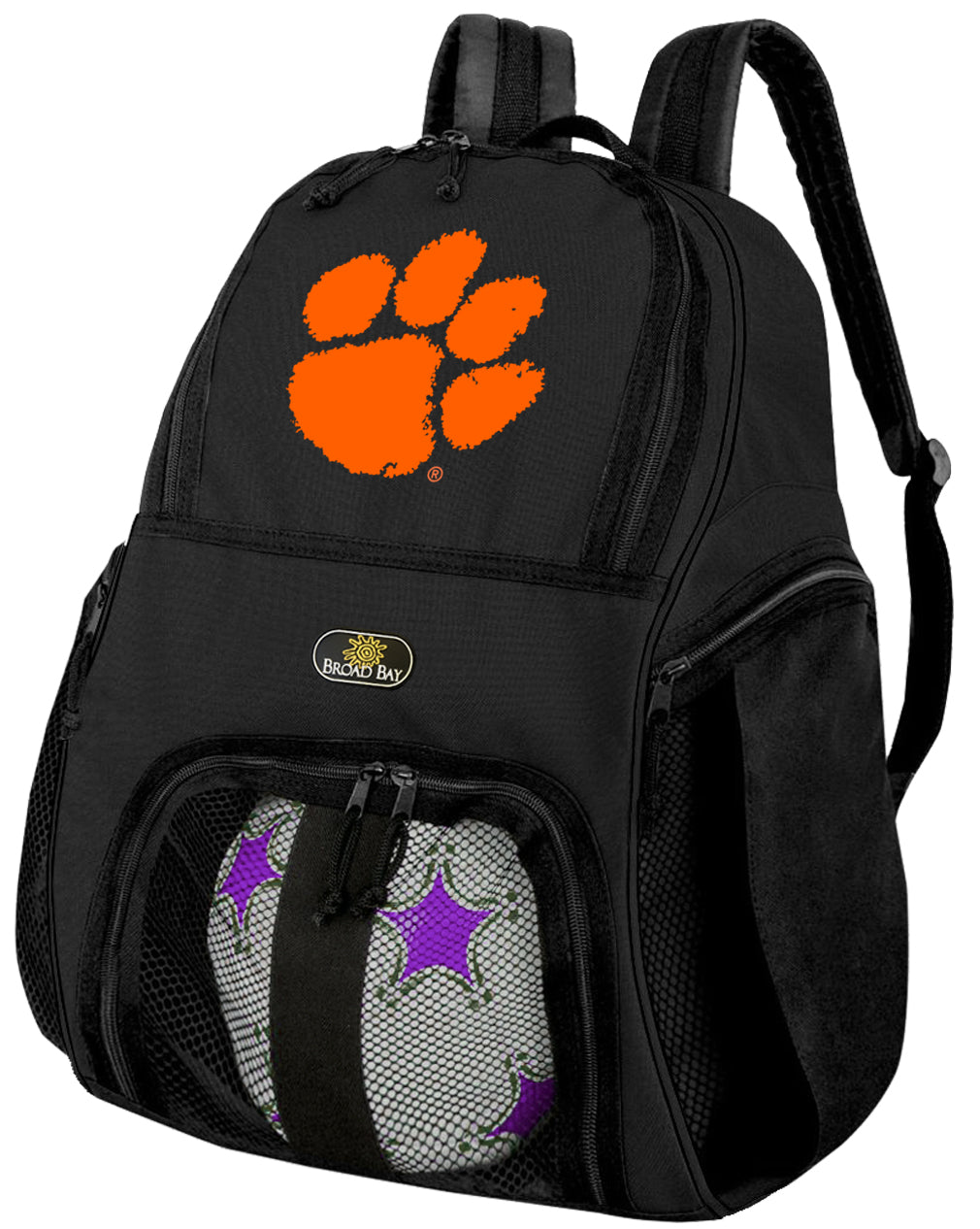 Clemson Soccer Ball Backpack or Clemson Tigers Volleyball Sports Gear Bag