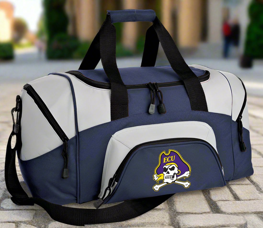 East Carolina Small Duffel Bag ECU Pirates Carryon Suitcase or Gym Bag