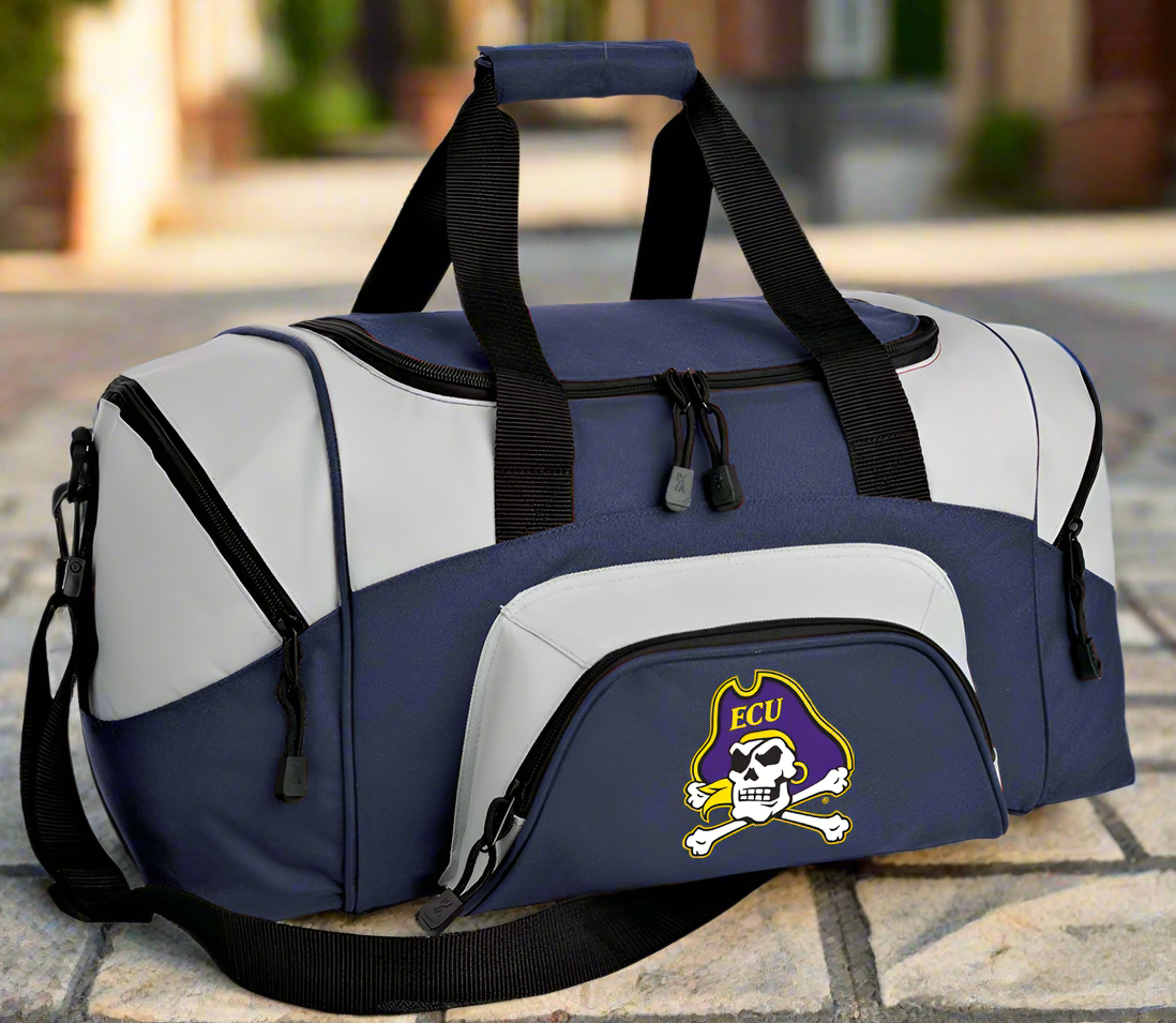 East Carolina Small Duffel Bag ECU Pirates Carryon Suitcase or Gym Bag