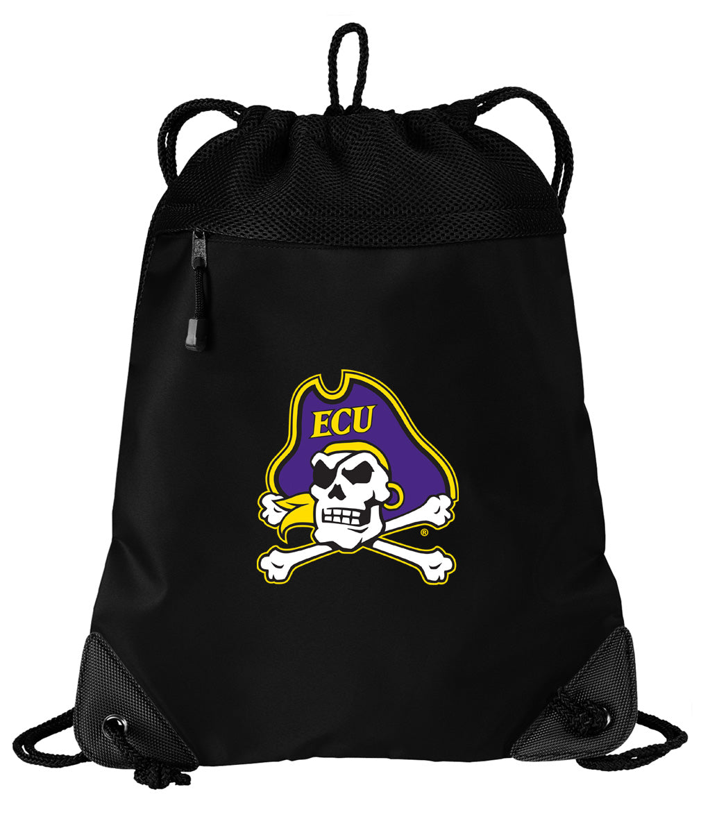 East Carolina Drawstring Backpack ECU Pirates Cinch Pack - Mesh & Microfiber