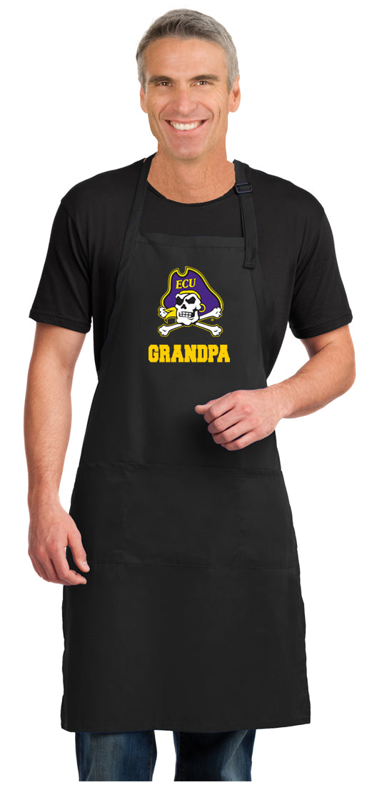 East Carolina Large Apron ECU Pirates Apron - Adjustable with Pockets