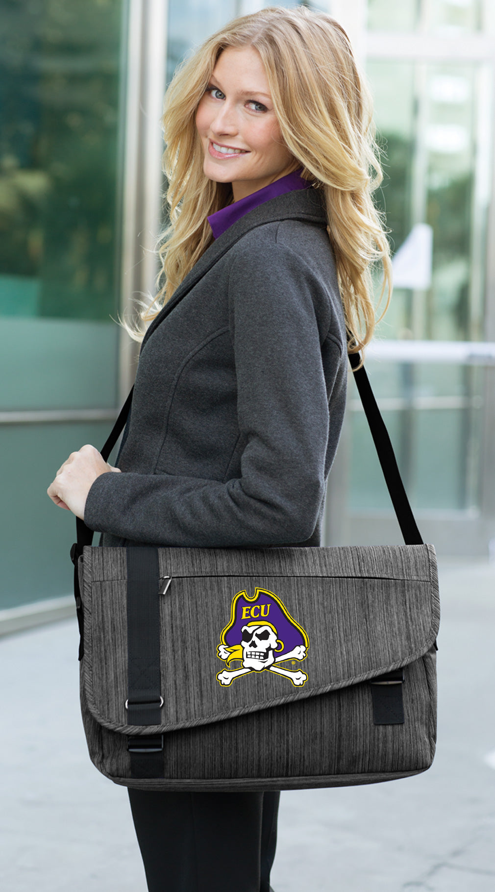 East Carolina Laptop Bag ECU Pirates Computer Messenger Bag Briefcase