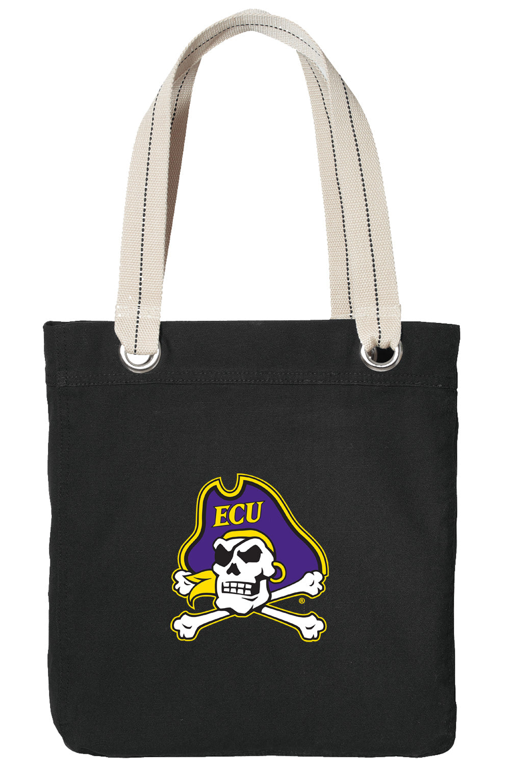 East Carolina Tote Bag ECU Pirates Deluxe Canvas Shoulder Bag