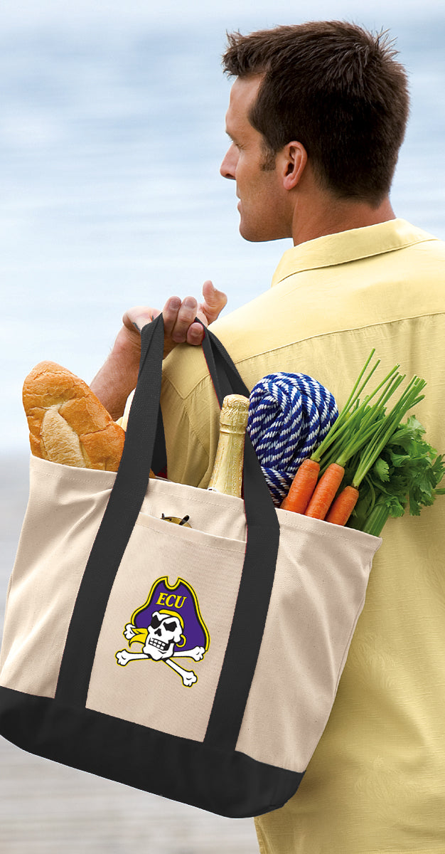 East Carolina Canvas Tote Bag ECU Pirates Classic Tote