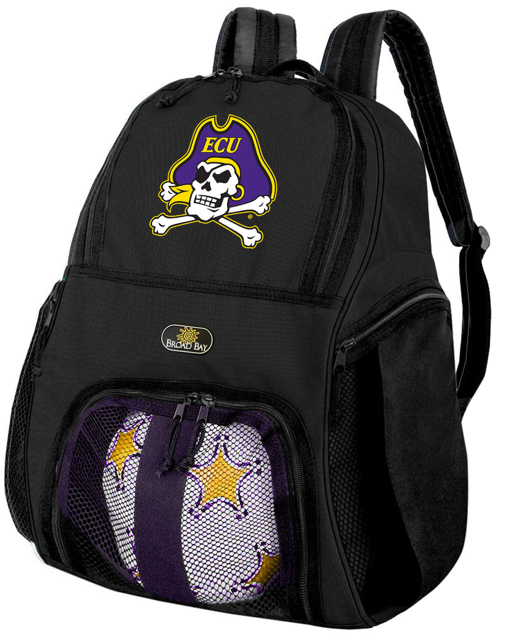 East Carolina Soccer Ball Backpack or ECU Pirates Volleyball Sports Gear Bag