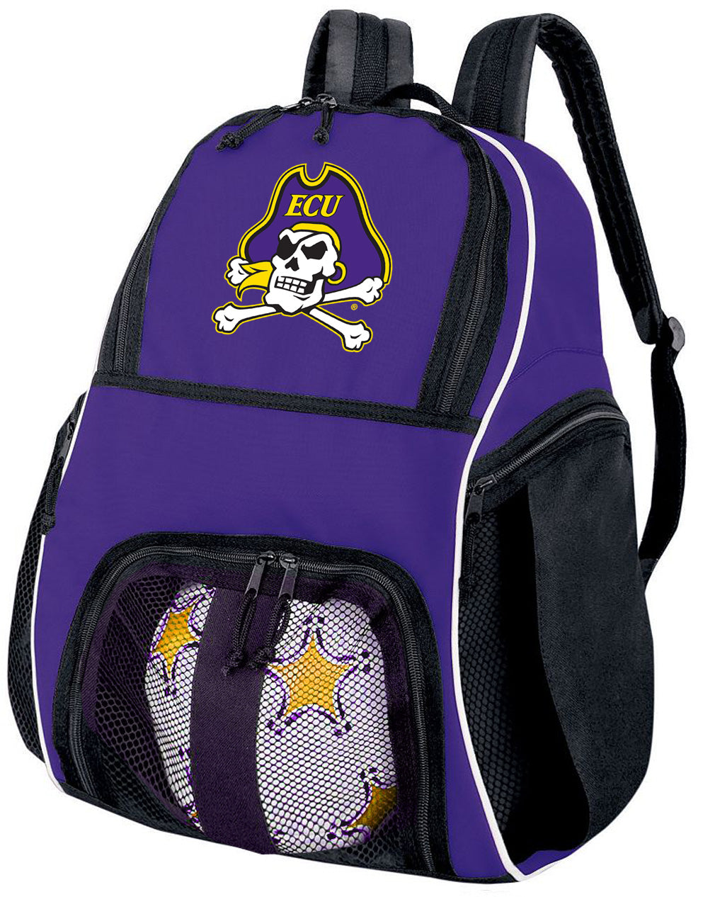 East Carolina Soccer Ball Backpack or ECU Pirates Volleyball Sports Gear Bag