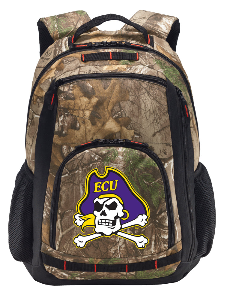 East Carolina Camo Backpack ECU Pirates Laptop Computer Backpack