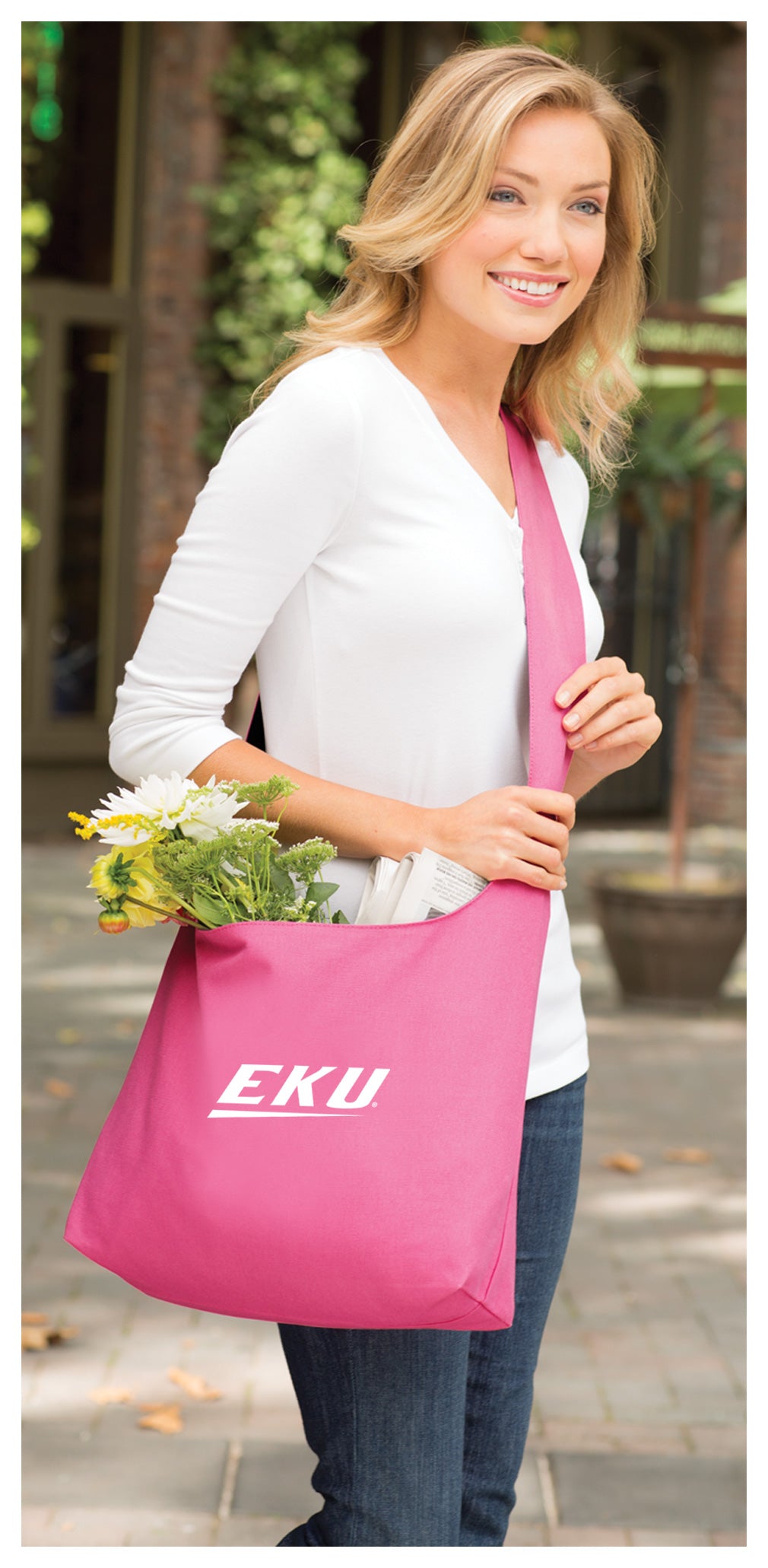 Eastern Kentucky University Cross Body Bag EKU Shoulder Tote Bag - Sling Style