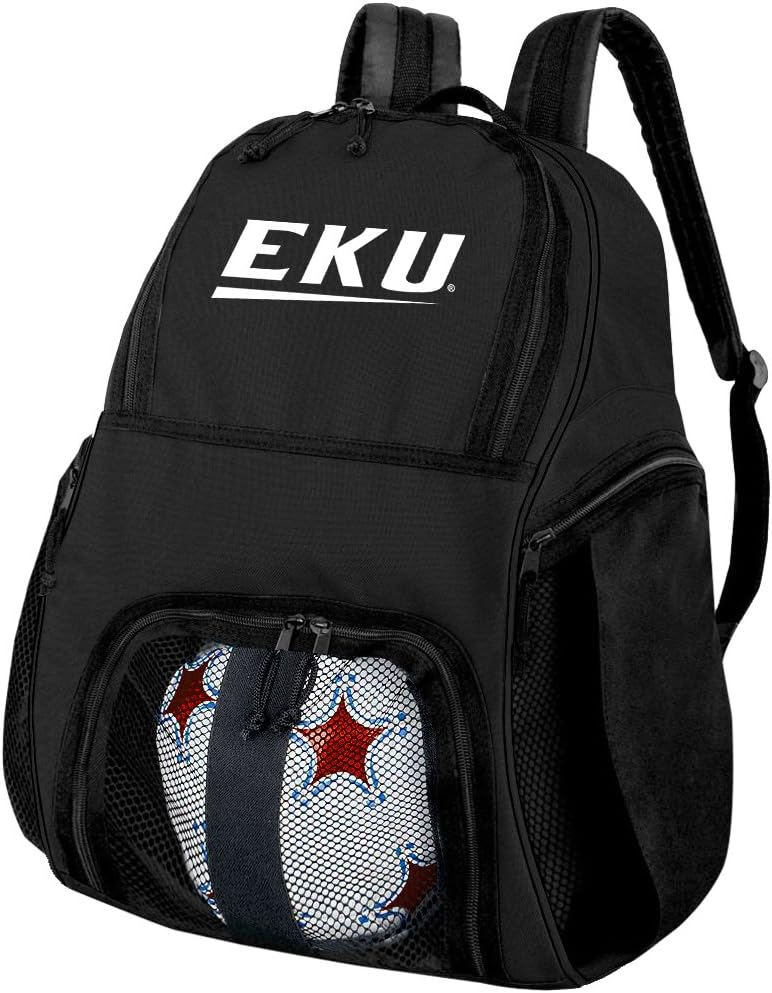 EKU Soccer Ball Backpack or Eastern Kentucky Volleyball Sports Gear Bag