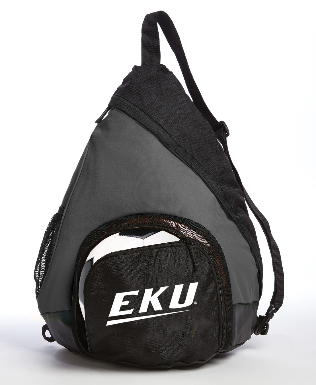 EKU Sling Backpack Eastern Kentucky University Bag with Soccer Ball or Volleyball Bag Sports Gear Compartment Practice Bag