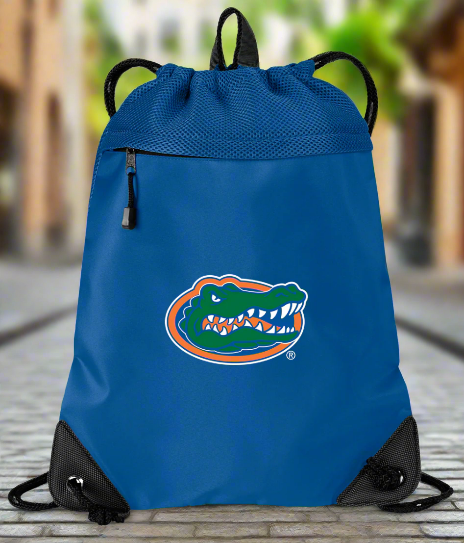 University of Florida Drawstring Backpack Florida Gators Cinch Pack - Mesh & Microfiber