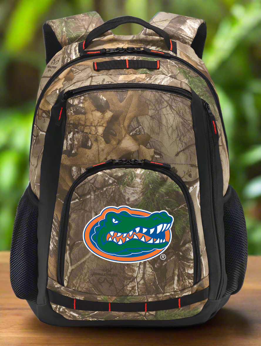 University of Florida Camo Backpack Florida Gators Laptop Computer Backpack