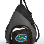 University of Florida Sling Backpack Florida Gators Bag with Soccer Ball or Volleyball Bag Sports Gear Compartment Practice Bag